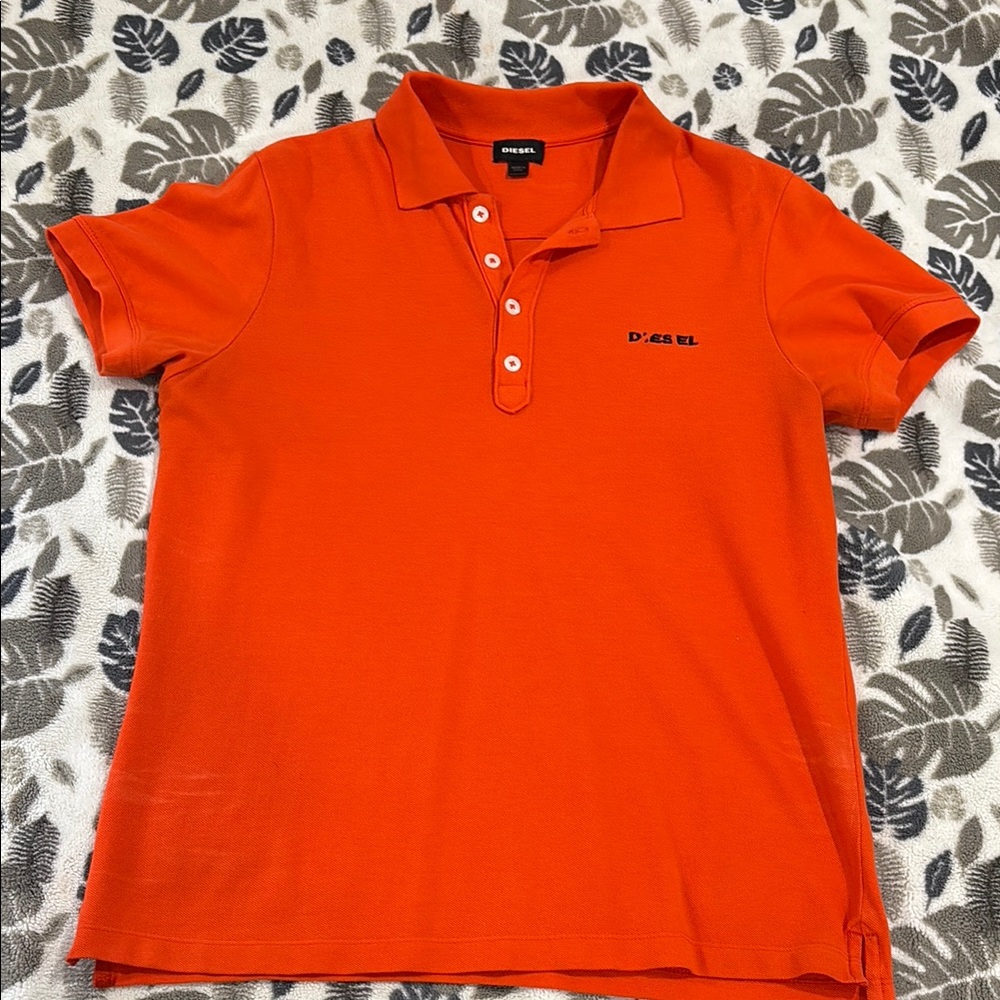 Diesel Kids Orange Polo Shirt